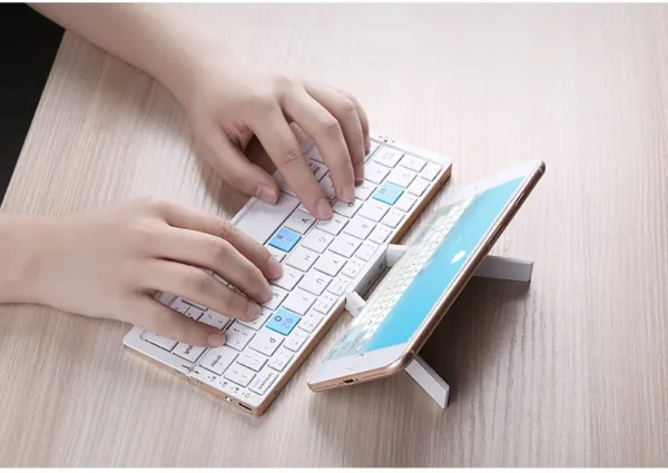 Mini Foldable Bluetooth Keyboard with Magnetic Stand