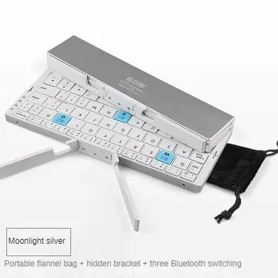 Mini Foldable Bluetooth Keyboard with Magnetic Stand