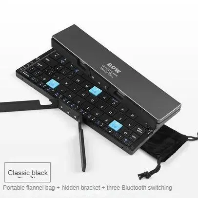 Mini Foldable Bluetooth Keyboard with Magnetic Stand