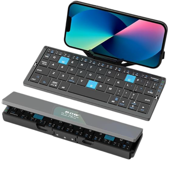 Mini Foldable Bluetooth Keyboard with Magnetic Stand